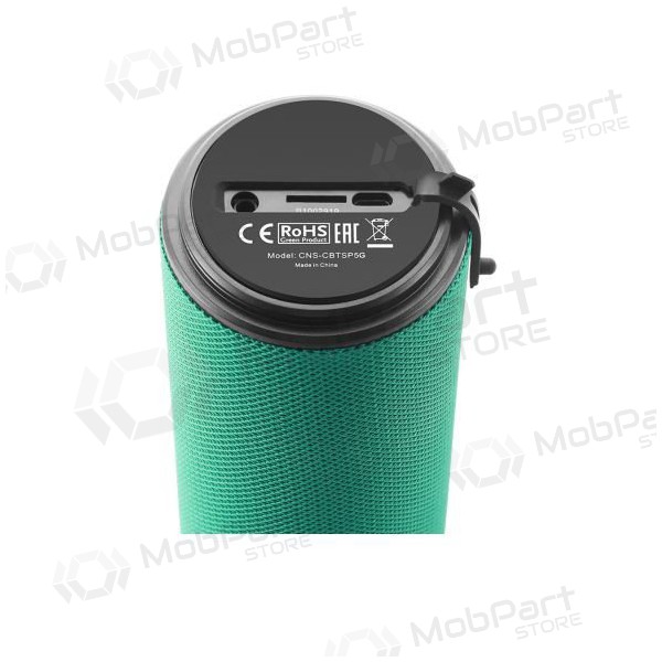 Bluetooth pārnēsājamais skaļrunis CANYON CNS-CBTSP5 (MicroSD, AUX, BT V5.0, 1200mAh) (zaļš)
