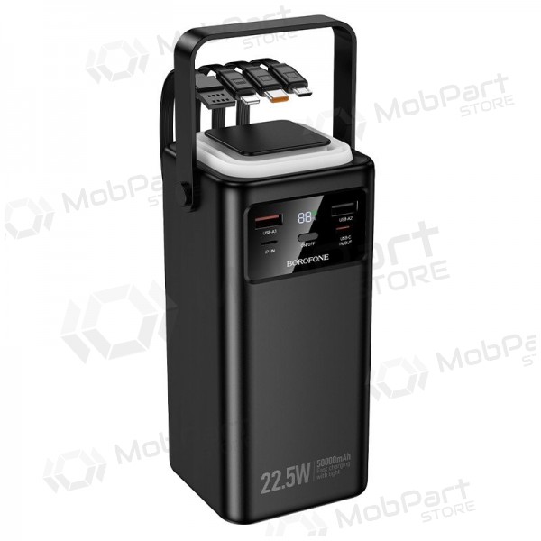 Ārējā baterija Power Bank Borofone BJ65A 22.5W 50000mAh melna