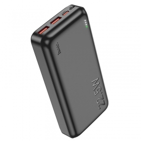 Ārējā baterija Power Bank Hoco J101A PD 20W+Quick Charge 3.0 22.5W 20000mAh melna