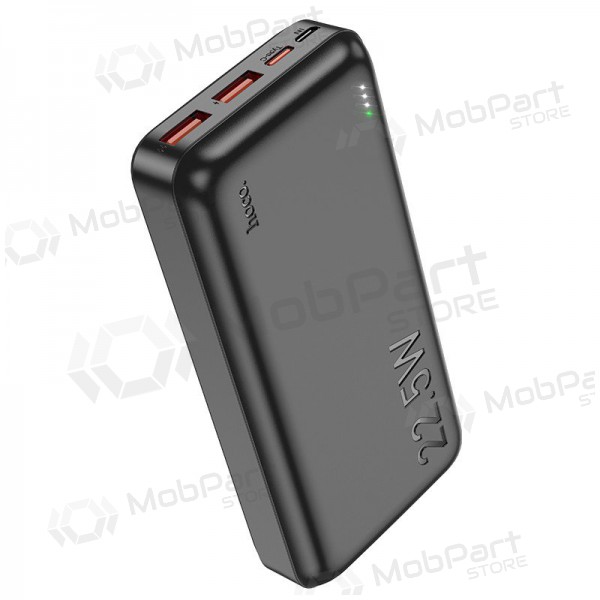Ārējā baterija Power Bank Hoco J101A PD 20W+Quick Charge 3.0 22.5W 20000mAh melna