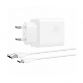 Lādētājs oriģināls Huawei CP404B SuperCharge 22.5W + kabelis Type-C 1m iepakojumā balts