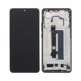 Ekranas Xiaomi Poco X6 Pro 5G su lietimui jautriu stikliuku un rėmeliu Black oriģināls (service pack)