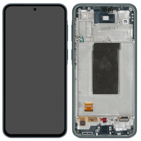 Samsung Galaxy A37 5G ekrāns (pelēkzaļš) (ar rāmi) (oriģināls)