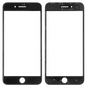 Apple iPhone 8 Plus Ekrāna stikliņš ar rāmīti (melns) - Premium