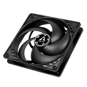 ARCTIC P12 PWM PST korpusa ventilators, 4-pin, 120mm, melns