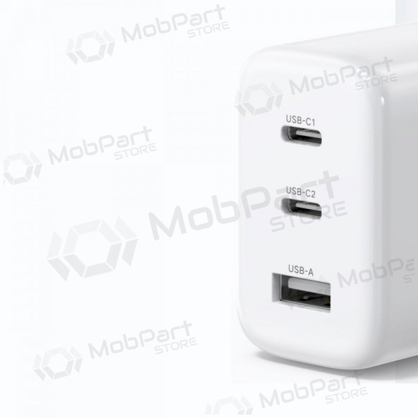 Lādētājs buitinis Ugreen CD275 2xUSB-C/USB-A 65W balts