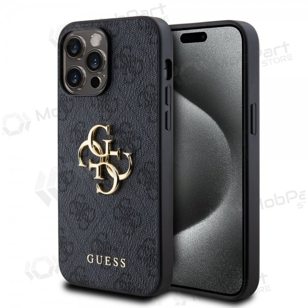 Apple iPhone 14 Pro Max maciņš - Guess PU 4G Metal Logo (pelēks)