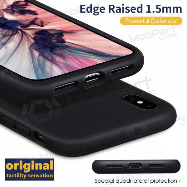 Apple iPhone 13 Pro Max maciņš - Liquid Silicone 1.5mm (melns)