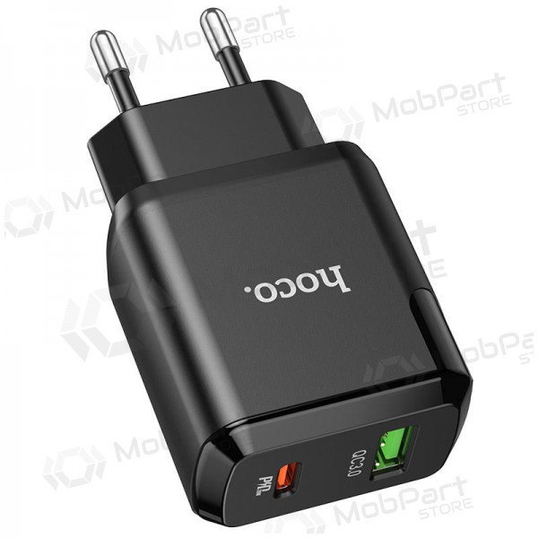 Lādētājs Hoco N5 USB Quick Charge 3.0 + PD 20W (3.1A) (melns)
