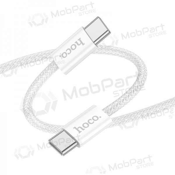 USB kabelis Hoco X104 60W USB-C to USB-C 2.0m balts