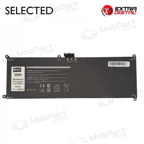 DELL 7VKV9, 3900mAh klēpjdatoru akumulators, Selected DELL 7VKV9, 3900mAh klēpjdatoru akumulators, Selected