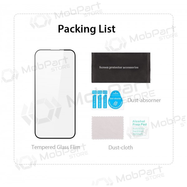 LCD apsauginis stikliukas Dux Ducis Redmi 14C/Redmi A4/Poco C75 melns