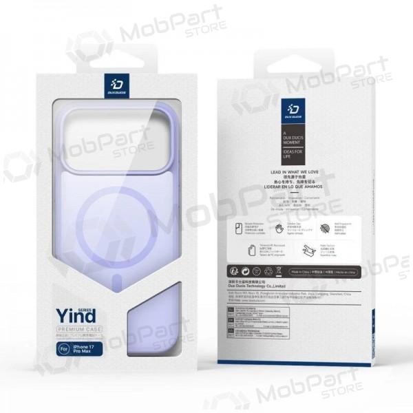 Apple iPhone 17 Pro Max, 18 Pro Max maciņš - Dux Ducis Yind (violets)