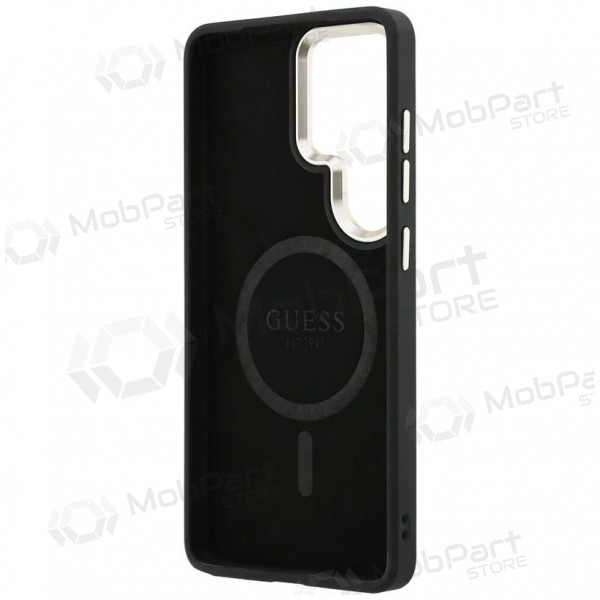 Samsung Galaxy S26 Ultra maciņš - Guess PU Leather 4G Gold Frame Magnetic (brūns)