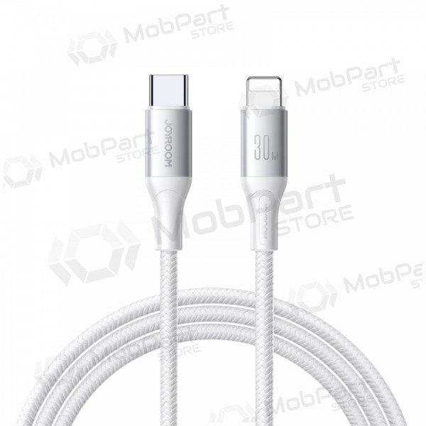 USB kabelis Joyroom S-A28 USB-C to Lightning 30W 1.0m balts