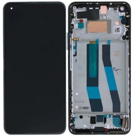 Xiaomi Mi 11 Lite, Mi 11 Lite 5G NE ekrāns (melns) (ar rāmīti) (Premium)