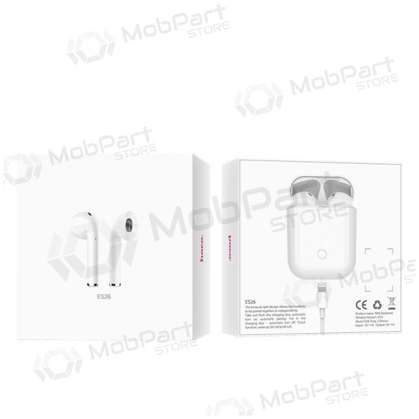 Bezvadu brīvroku aprīkojums HOCO ES26 Airpods (balta)