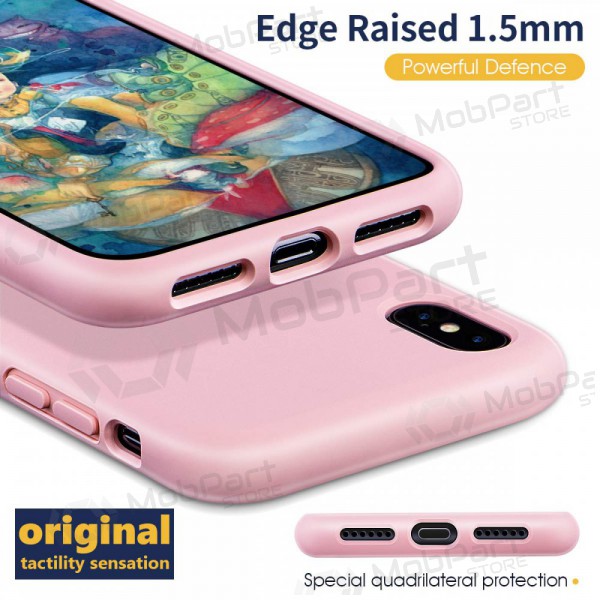 Apple iPhone 11 maciņš - Liquid Silicone - 1.5mm (rozā)