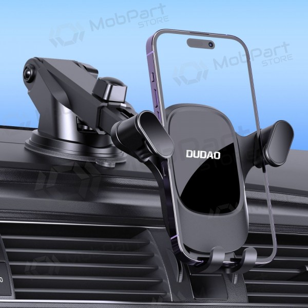 Automašīnas tālruņa turētājs Dudao F5PRO+ uz paneļa un stikla