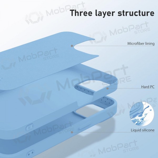 Apple iPhone 14 Pro vāciņš „Nillkin Silicone“ (gaiši zils) Apple iPhone 14 Pro vāciņš „Nillkin Silicone“ (gaiši zils)