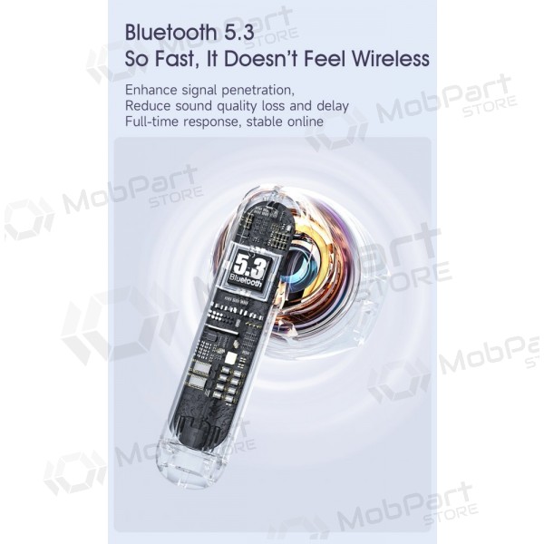 Bezvadu austiņas ar mikrofonu Dudao U8 Bluetooth baltas