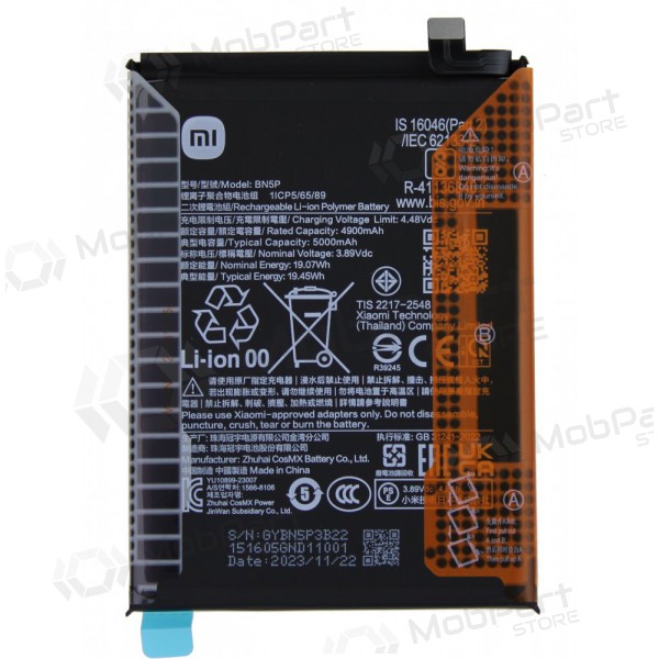 Xiaomi Redmi Note 13 4G / 5G baterija (BN5P) (oriģināls)