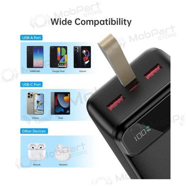 Ārējā baterija Power Bank Choetech B730 22.5W 30000mAh melna