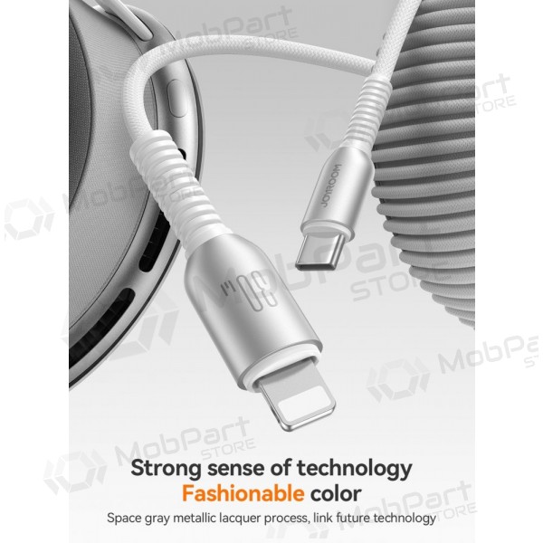 USB kabelis Joyroom S-A51 USB-C to Lightning 30W 1.2m pelēks