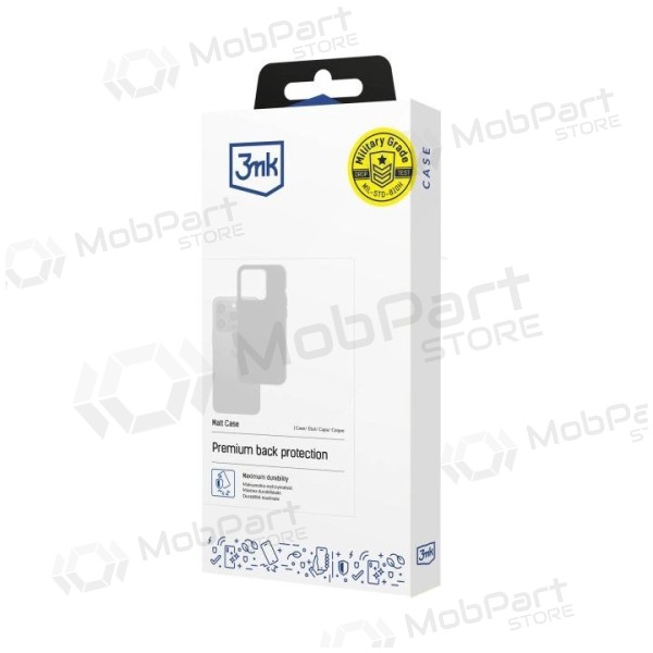 Samsung Galaxy A17, A18 maciņš - 3MK Matt Case (melns)