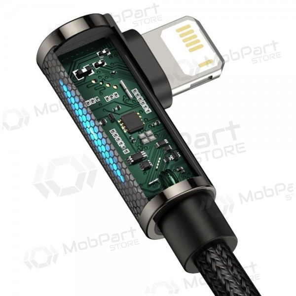 USB kabelis Baseus Legend Lightning 2.4A 2.0m (melns) CALCS-A01