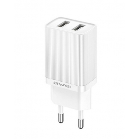 Lādētājs Awei C15-EU 2xUSB-A 10W balts