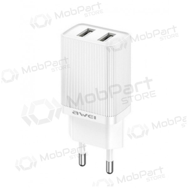 Lādētājs Awei C15-EU 2xUSB-A 10W balts