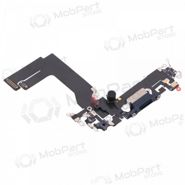 Apple iPhone 13 mini uzlādes porta un mikrofona savienotājs (melns)