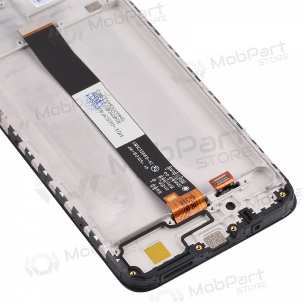 Xiaomi Redmi 9AT ekrāns (melns) (ar rāmīti) (service pack) (oriģināls)