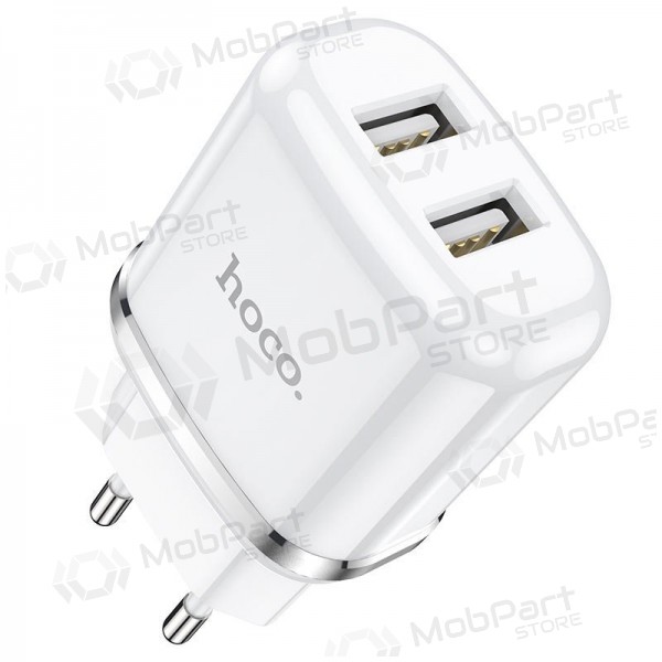 Lādētājs Hoco N4 x 2 USB  jungtimis (2.4A) (balts)