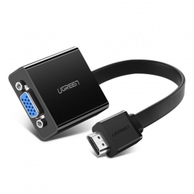 Adapteris Ugreen MM103 HDMI uz VGA melns