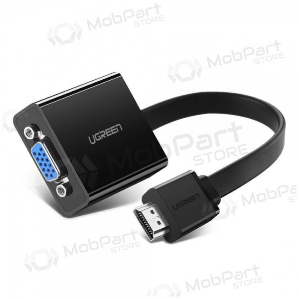 Adapteris Ugreen MM103 HDMI uz VGA melns