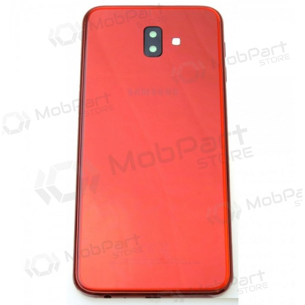 Samsung J610 Galaxy J6+ 2018 aizmugurējais baterijas vāciņš (sarkans)