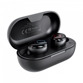 Bezvadus ausinės Choetech BH-T16 Hi-Fi Bean TWS juodos