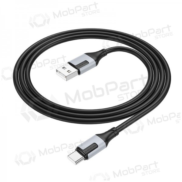 USB kabelis Borofone BX101 USB-A to USB-C 1.0m melns