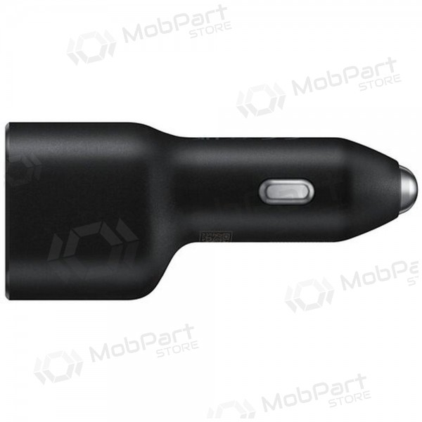 Lādētājs automobilinis oriģināls Samsung EP-L4020NBEGEU 1xType-C 1xUSB-A melns iepakojumā 40W