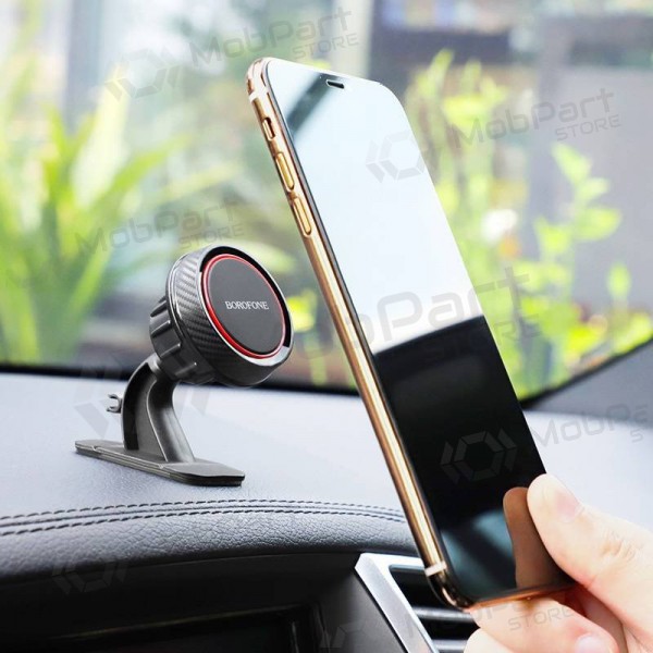 Automobilinis Universāls telefono laikiklis Borofone BH13 Journey, tvirtinamas ant prietaisų skydelio, magnetinis