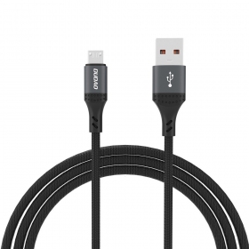 Micro USB kabelis Dudao L3SM USB-A uz Micro USB 1.2 m 3 A melns