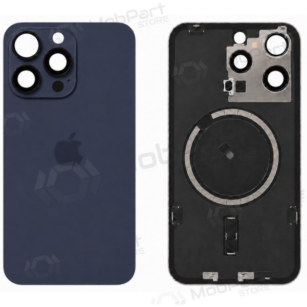 Apple iPhone 15 Pro Max aizmugurējais vāciņš (zils) (Premium)