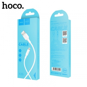 USB kabelis HOCO X25 lightning 1.0m (balts)