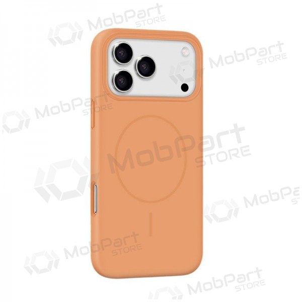 Apple iPhone 17 maciņš - X-Level Fluid Skin MagSafe (oranžs)