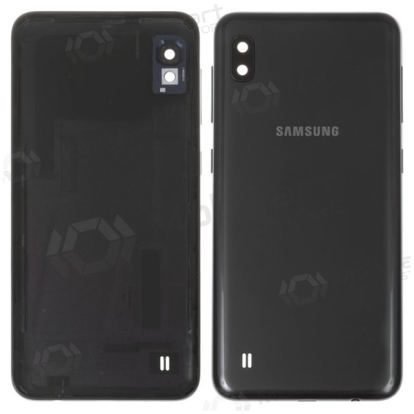 Samsung A105 Galaxy A10 2019 aizmugurējais baterijas vāciņš (melns) (lietots grade B, oriģināls)