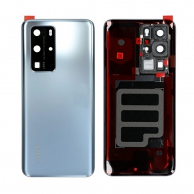 Huawei P40 Pro aizmugurējais baterijas vāciņš sudraba (Silver Frost) (lietots grade C, oriģināls)