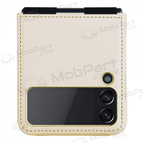 Samsung Galaxy Z Flip4 maciņš „Nillkin Leather“ (zelta) Samsung Galaxy Z Flip4 maciņš „Nillkin Leather“ (zelta)