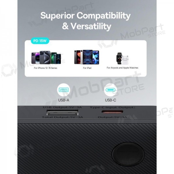 Ārējā baterija Power Bank Baseus Airpow Lite 15W 10000mAh melna P10067500123-00